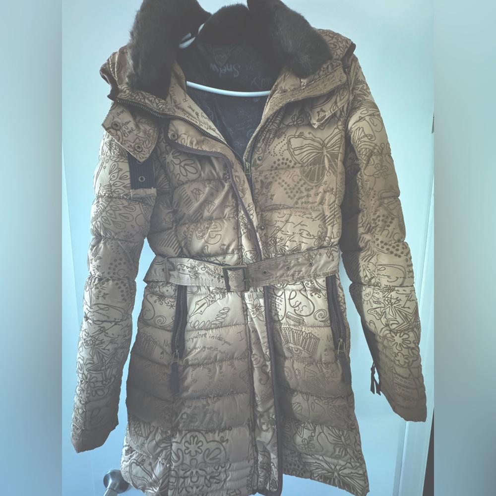 Women's Brown Patterned Jacket